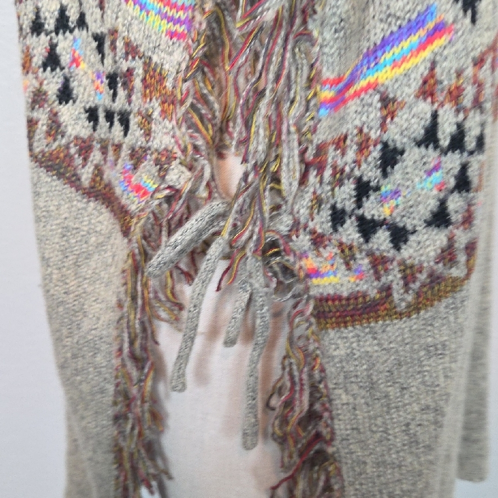 Elan Multicolor Poncho - Picture 7 of 12